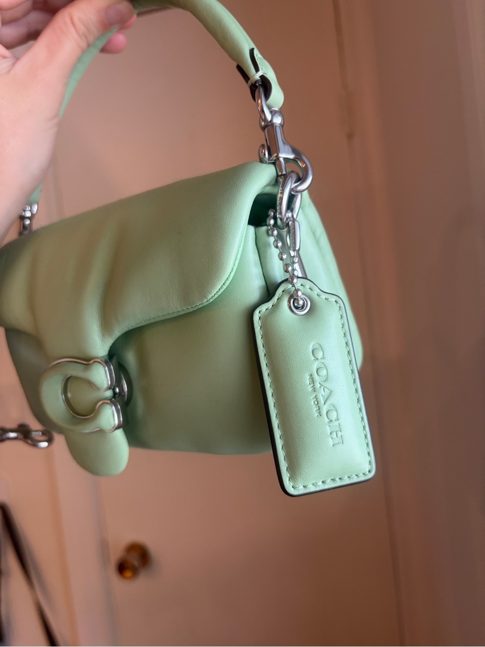 Coach pillow Tabby 18 Shoulder Bag in Pistachio - Picture 7 of 14